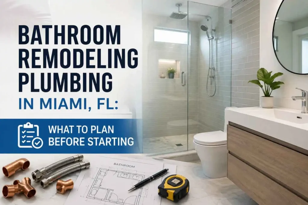 Bathroom Remodeling Plumbing in Miami, FL: What to Plan Before Starting