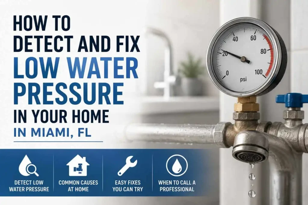 How to Detect and Fix Low Water Pressure in Your Home in Miami, FL