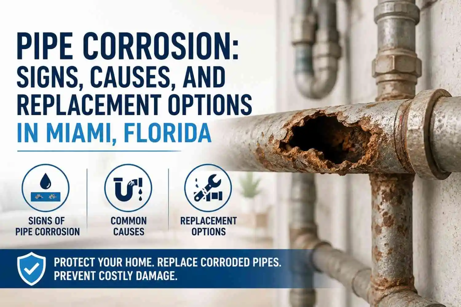 Pipe Corrosion: Signs, Causes, and Replacement Options in Miami, Florida