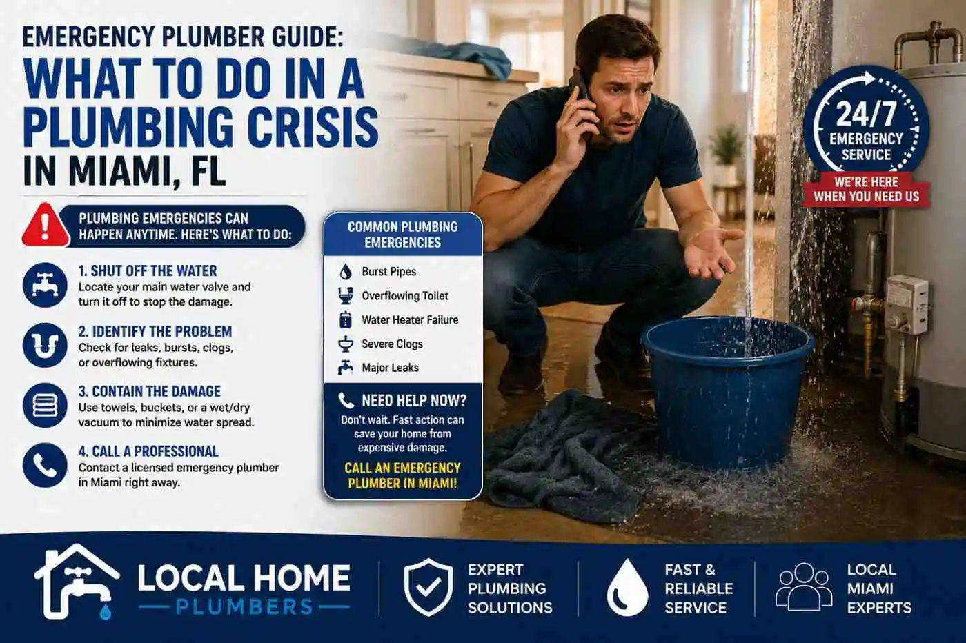 Emergency Plumber Guide: What to Do in a Plumbing Crisis in Miami, FL